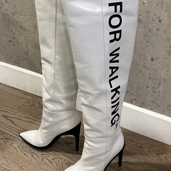 Off White -  c/o Virgil Abloh White For Walking Boots - 120 Knee - - Picture 1 of 5
